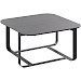 Salontafel Monzunio HPL zwart vierkant 60x60cm