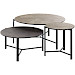 Salontafel Montona HPL brons rond 80cm