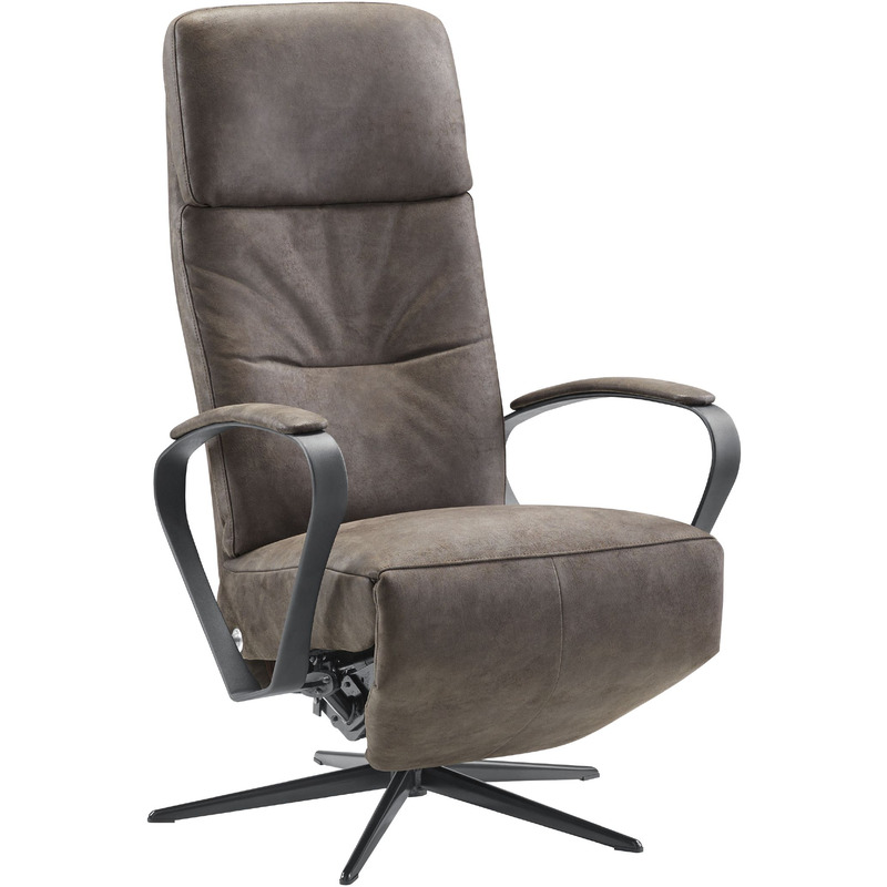 Relaxfauteuil Dock 5 M bruin microleder