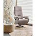 Relaxfauteuil Dock 5 L grijs stof microleder