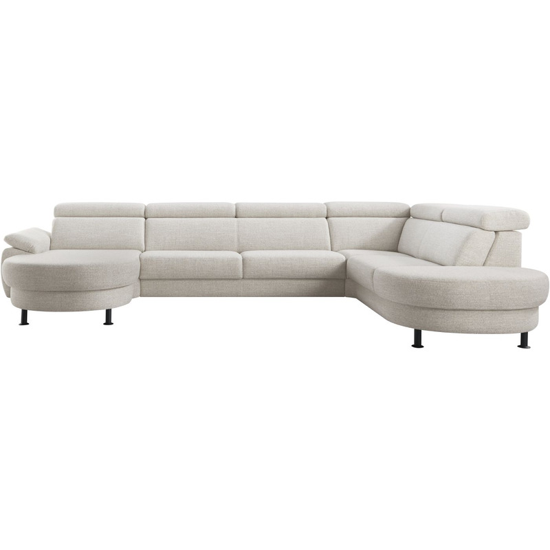 Hoekbank Rigas beige groen memory foam HR zitting rechts
