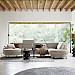 Hoekbank Rigas beige groen memory foam HR zitting rechts