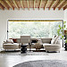 Hoekbank Rigas beige groen memory foam HR zitting rechts