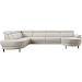 Hoekbank Rigas beige groen memory foam HR zitting links