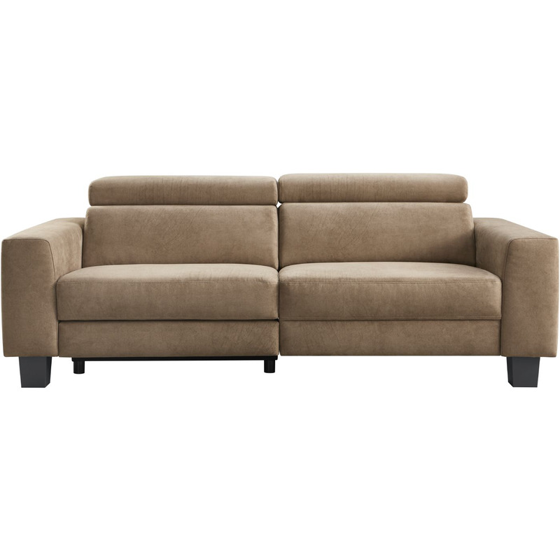 3-Zitsbank Rigas bruin microleder bonell