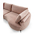 Hoekbank Renato roze links