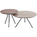 Salontafel Baltara coffee hoog rond 60cm