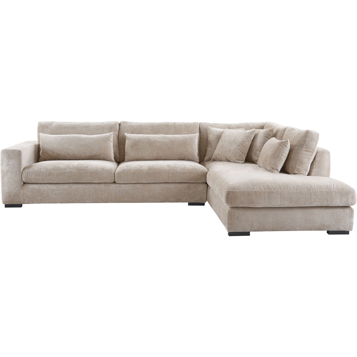 Hoekbank Comiso taupe rechts