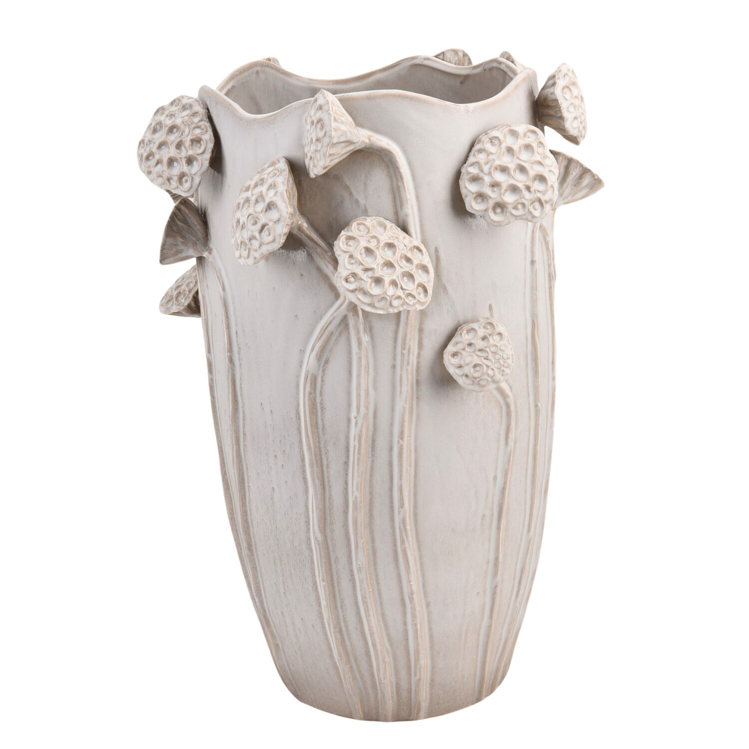 Vaas Stoneware Lotus wit