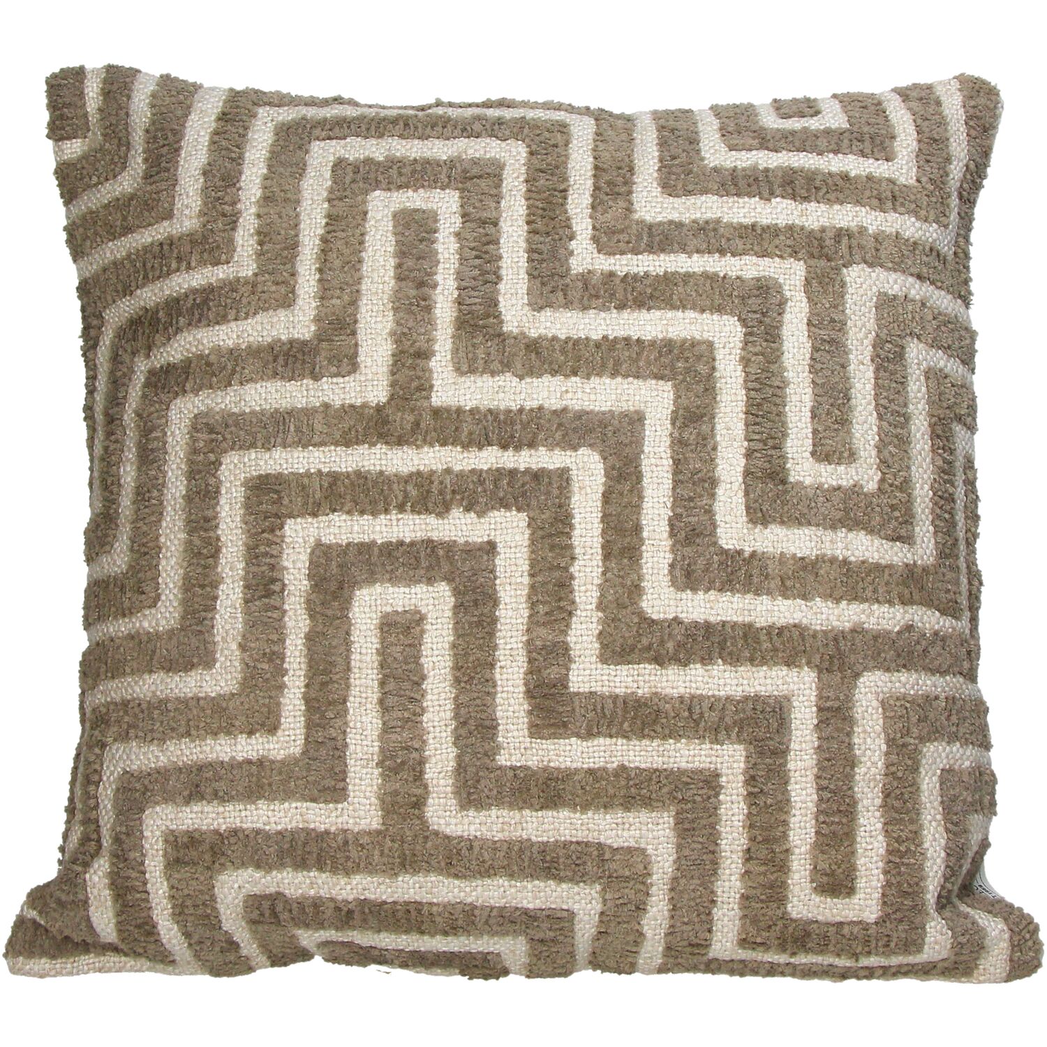 Sierkussen Cushion strepen zandbeige