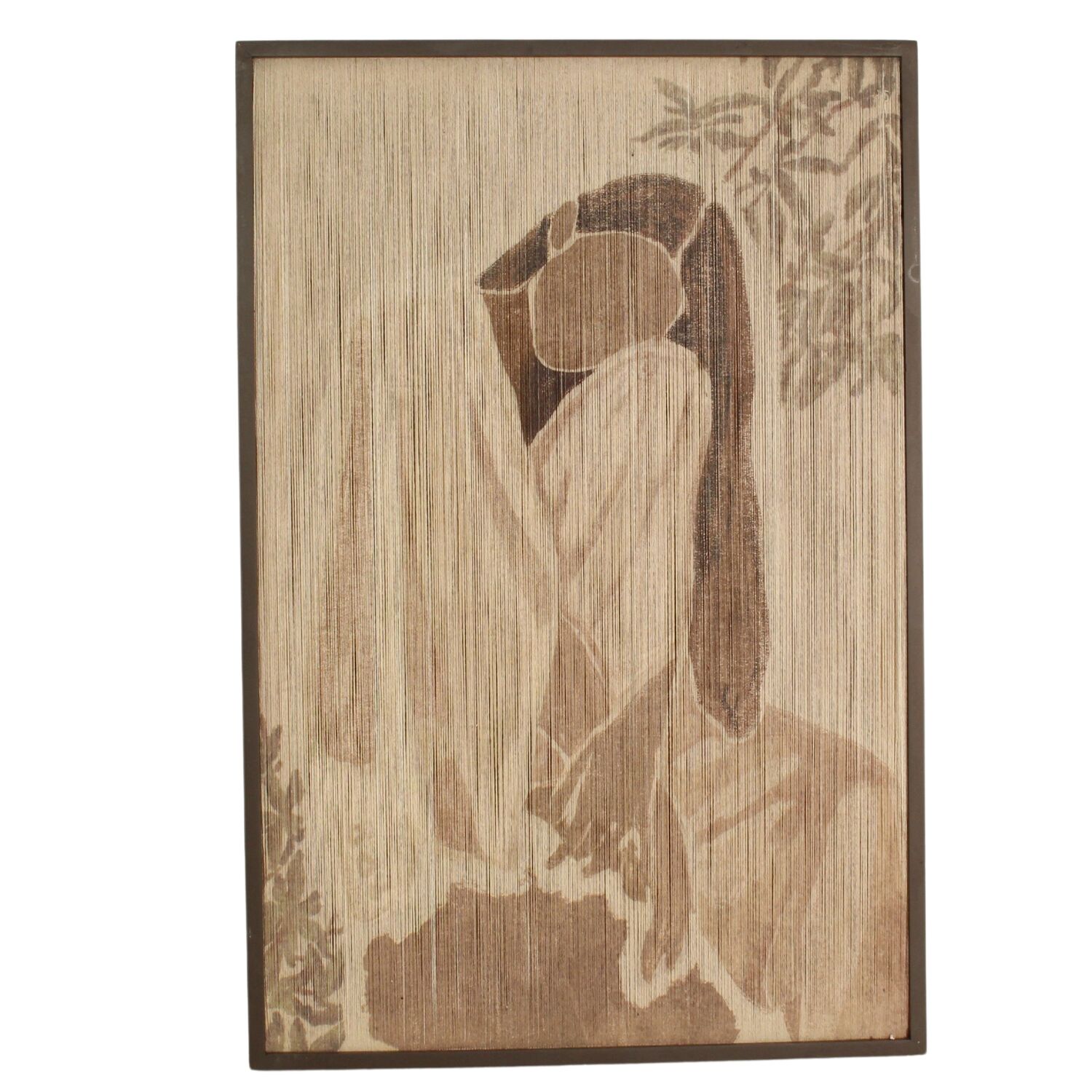 Wanddecoratie Woman Rope bruin