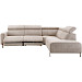 Hoekbank met relax Nardio taupe rechts