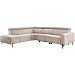 Hoekbank met relax Nardio taupe links