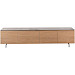 TV-meubel Stonara large houtstructuur marmer