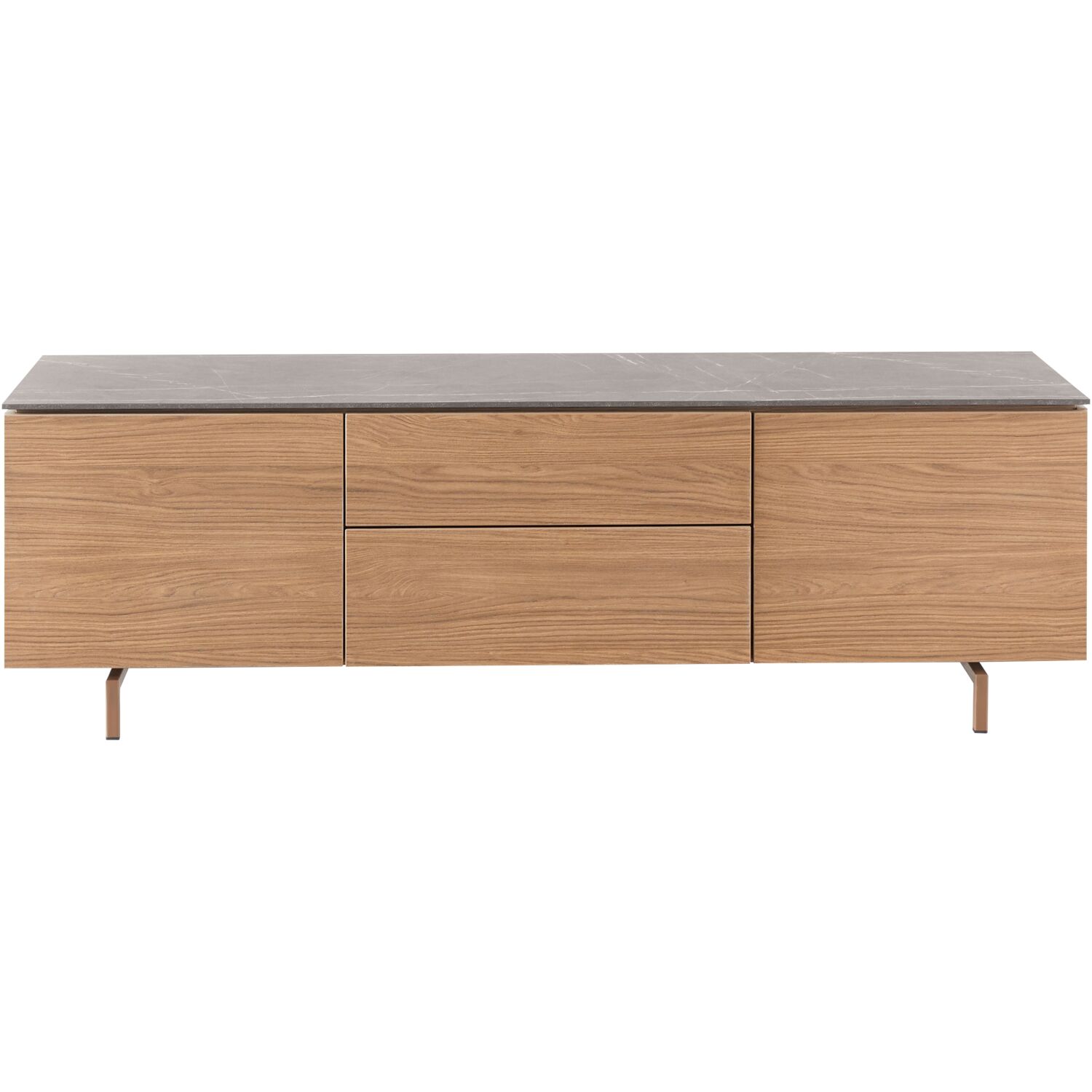 TV-meubel Stonara small houtstructuur marmer