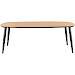 Eettafel Stonara Deens ovaal houtstructuur 220x120cm