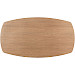 Eettafel Stonara Deens ovaal houtstructuur 220x120cm