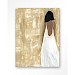 Wanddecoratie She opened her heart beige