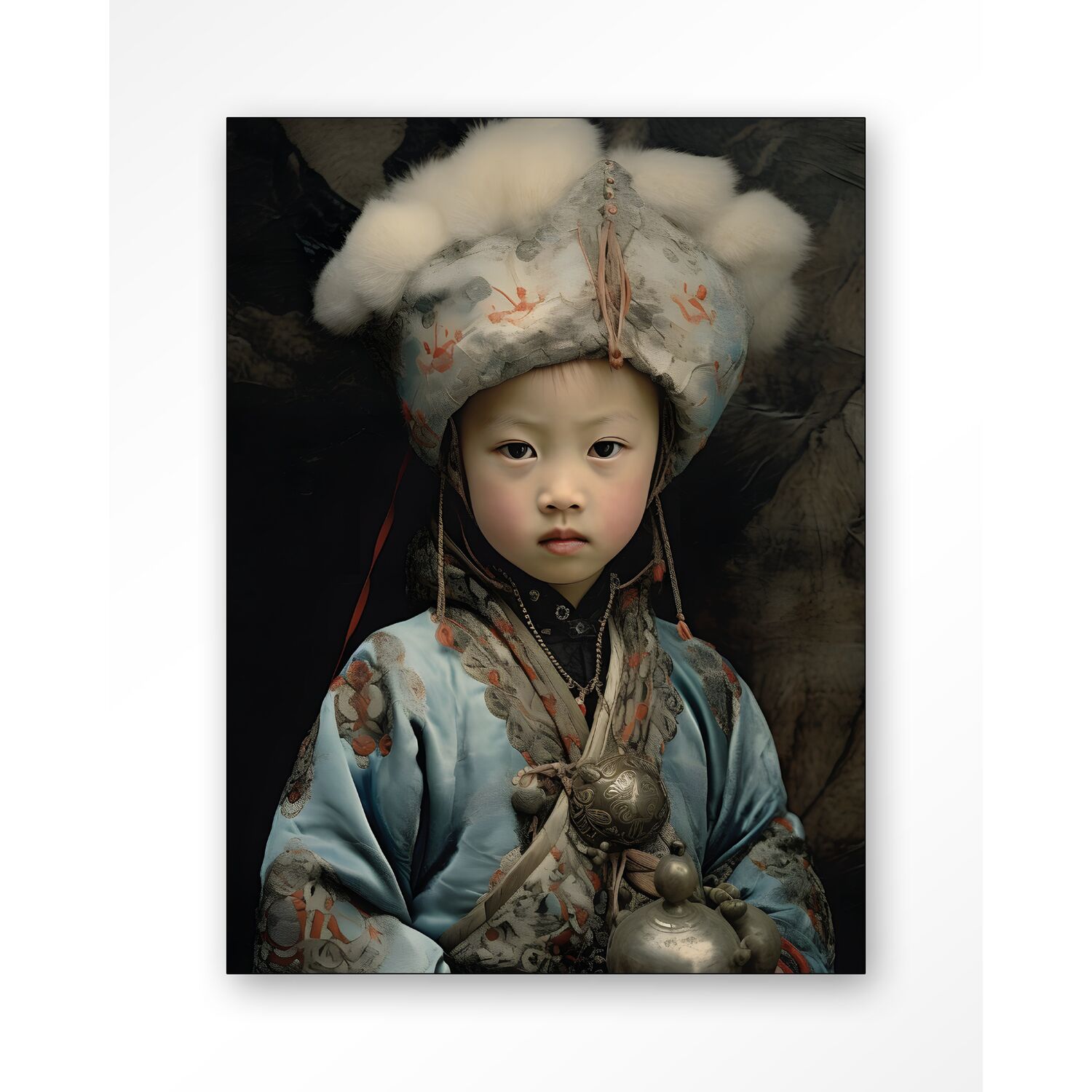 Wanddecoratie Traditional child 2 blauw