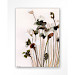 Wanddecoratie Pastel flowers 2 ecru